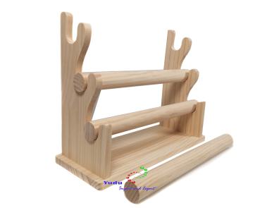 Schmuckständer Schmuckhalter Armband- Ständer mit 3 abnehmbaren Rollen Holz